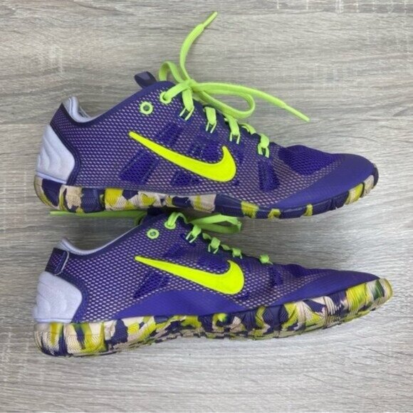 Nike Free Bionic Electro Purple Camo Sneakers Size 7 - Picture 8 of 8